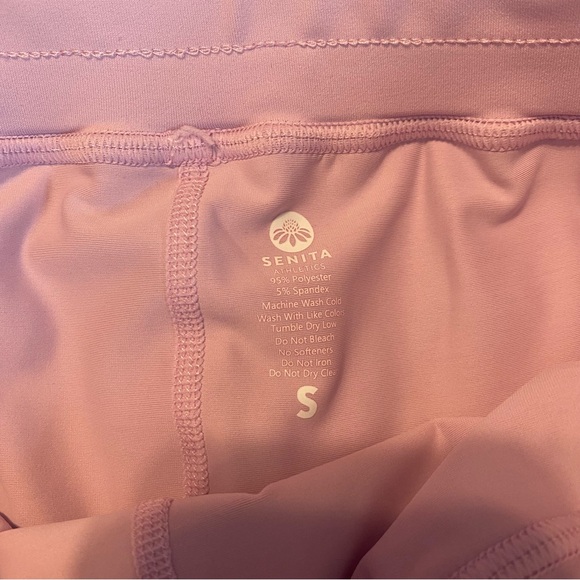 Senita Athletics High-Rise Split Short with Bike Short Pink Purple Size Small - Picture 3 of 10